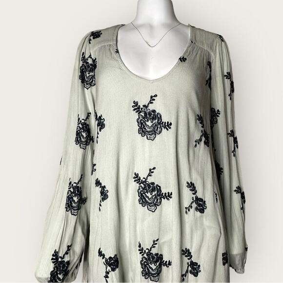 EUC | Free People | Emma Austin Tunic Swing Mini Dress | Gray | Large - Picture 14 of 15